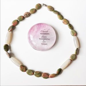 Handcrafted gemstone  bead necklace